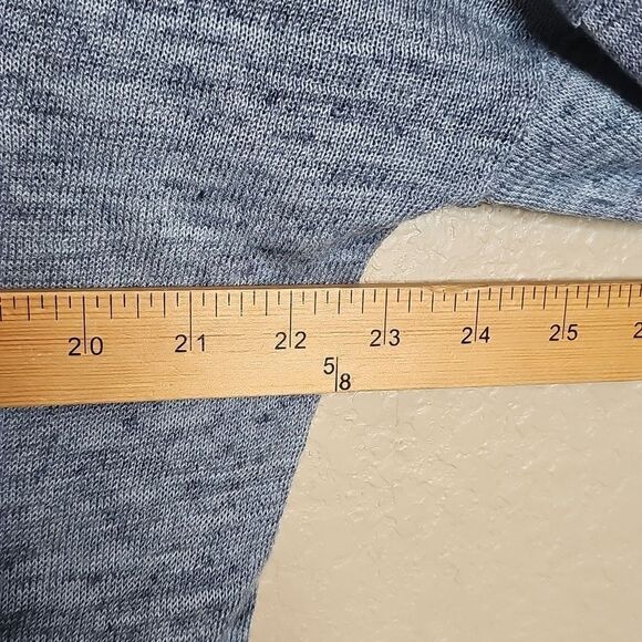 Lululemon Well Being Crew Sweater Linen Heathered Speckle Petrol Blue Medium - Picture 8 of 9